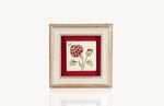 Red rose painted on a small decorative wall hanging